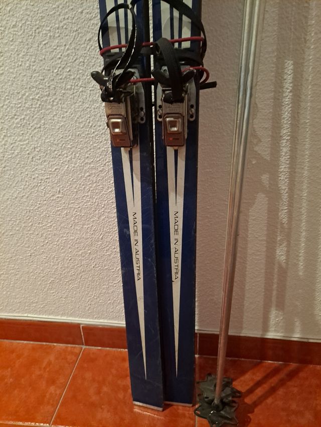 esquíes antiguos vintage