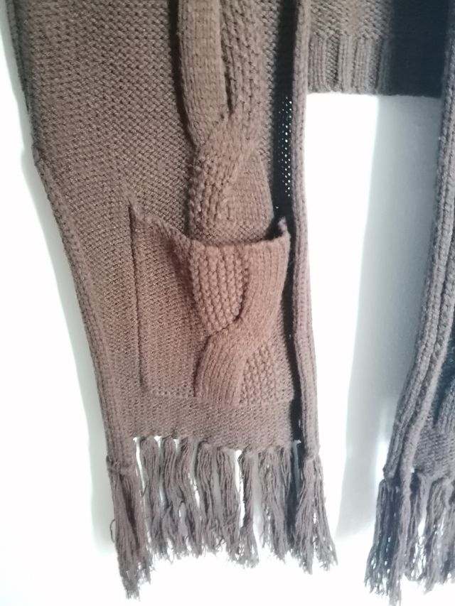 Chaleco largo de lana