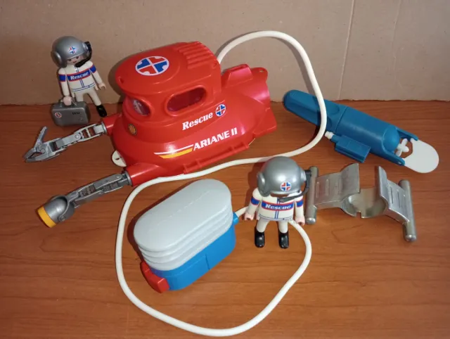 Playmobil-Lot Secciones Castillo Submarino Rescat