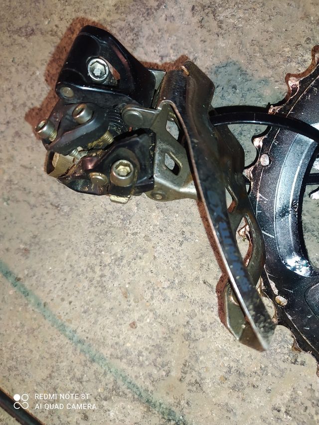 Maneta, cambio y platos sram x9