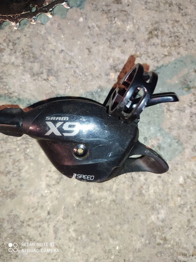 Maneta, cambio y platos sram x9