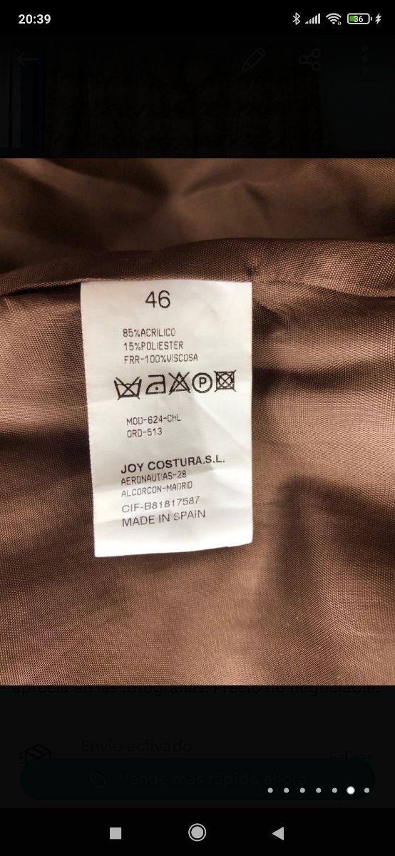 Abrigo Tonos Marrones