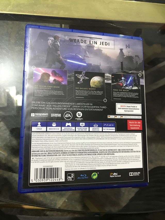 Stars wars jedi fallen order caja vacía 