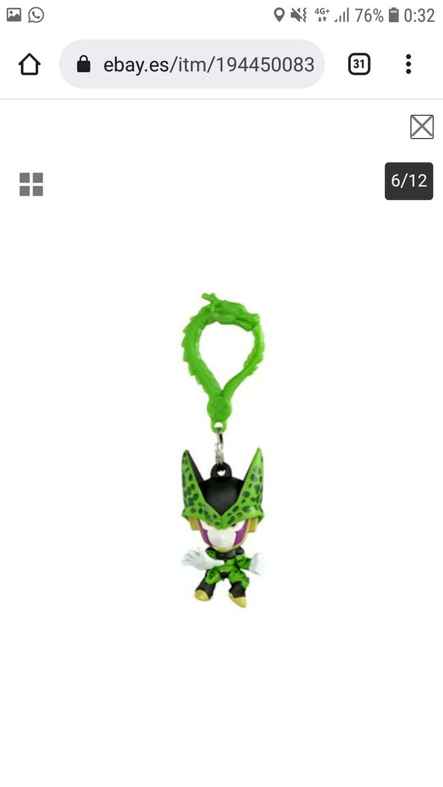 PRECINTADO. Bola llavero de Dragón Ball Z