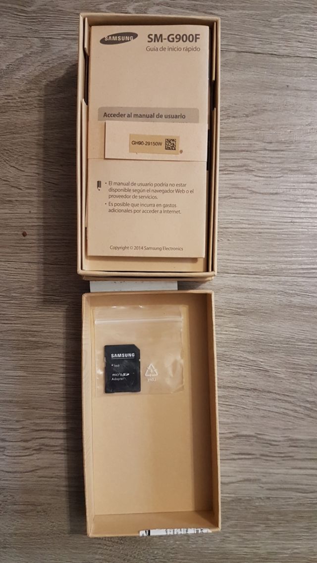 Caja Samsung galaxy S5