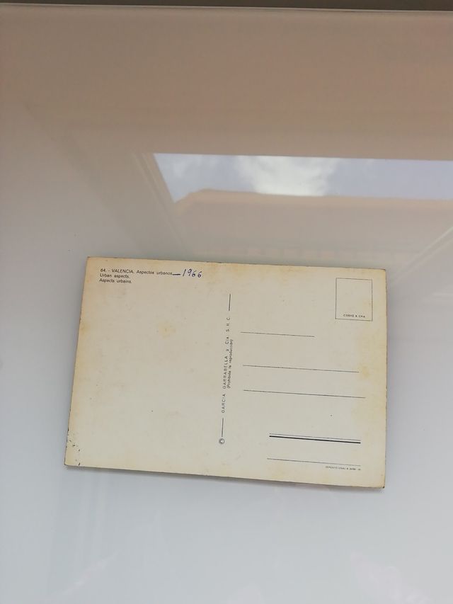 postal de Valencia año 1966