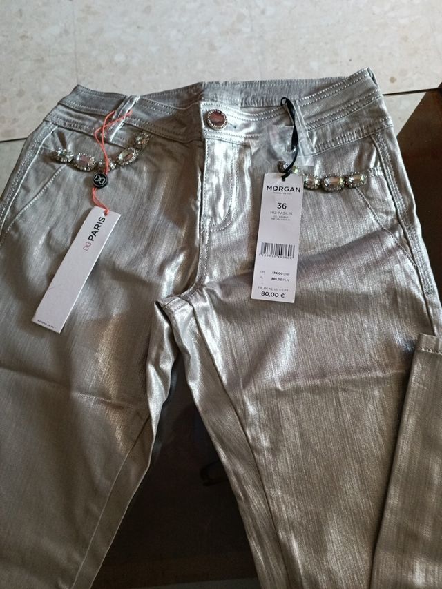 pantalón efecto palta .marca Morgan de Toy