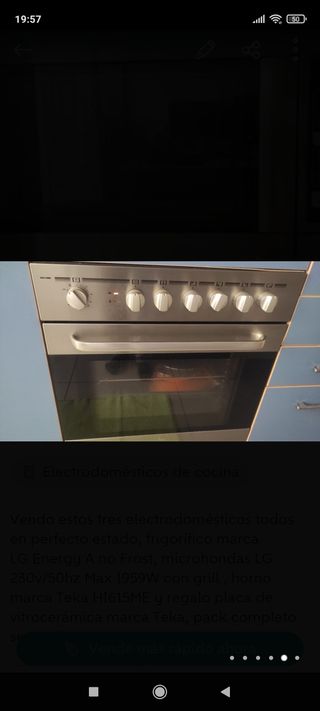 Horno de segunda mano por 110 EUR en Madrid en WALLAPOP