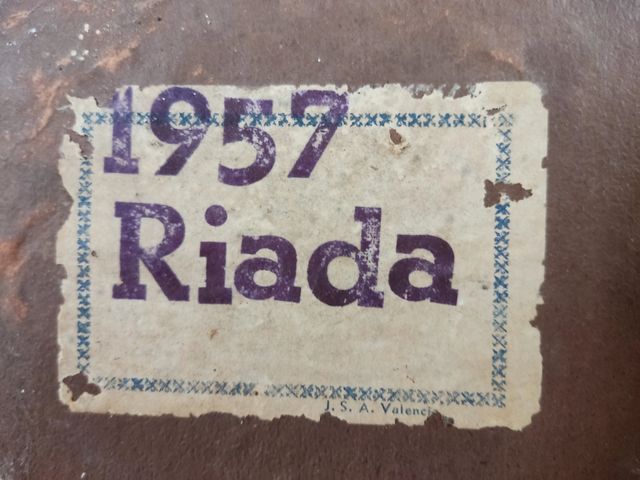 lotto Flood Valencia 1957. documenti.