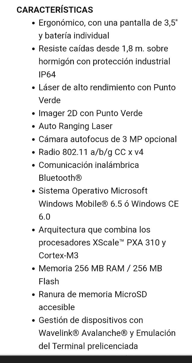 Lector Códigos de Barras Datalogic Falcon X3 