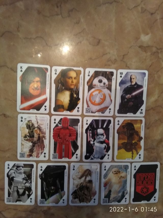 Cartas cromos Carrefour Star Wars