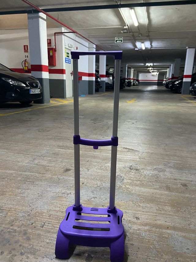 Carrito de mochila morado
