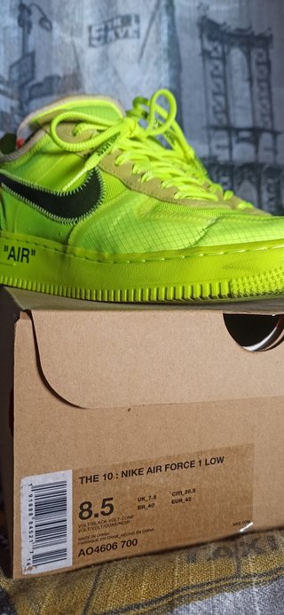 NIKE AIR FORCE VERDES OFF-WHITE - ZapasGo