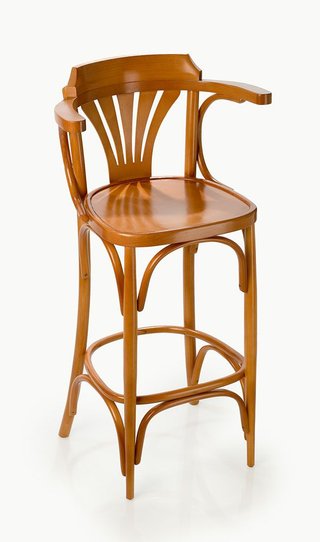Taburete paris con brazo madera