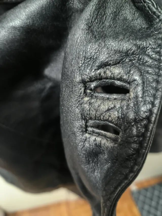 Abrigo de cuero Mandini