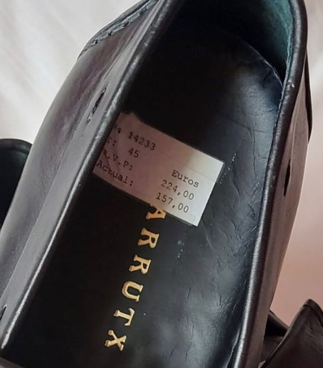 Nuevo! Farrutx Zapatos Mocasines Piel fina T45