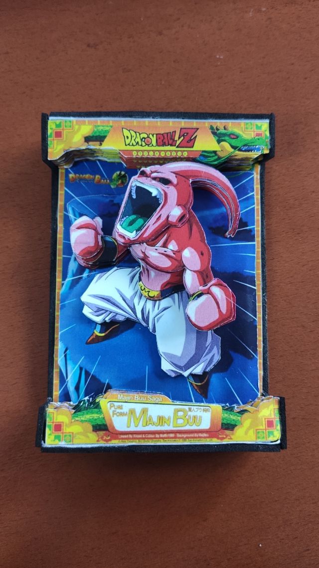 Carta de Monstruo Buu dragón ball 3D