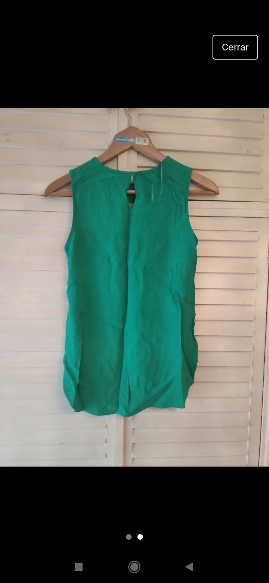 Blusa verde Zara