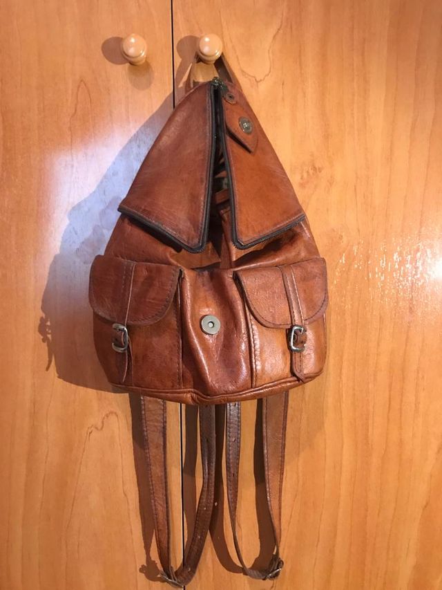 Mochila cuero