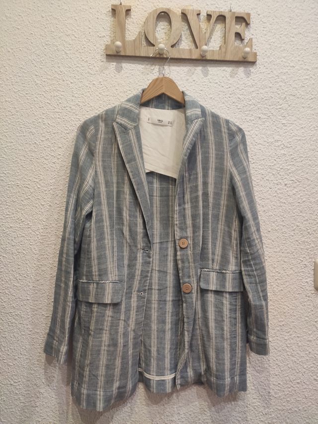 Blazer mango lino