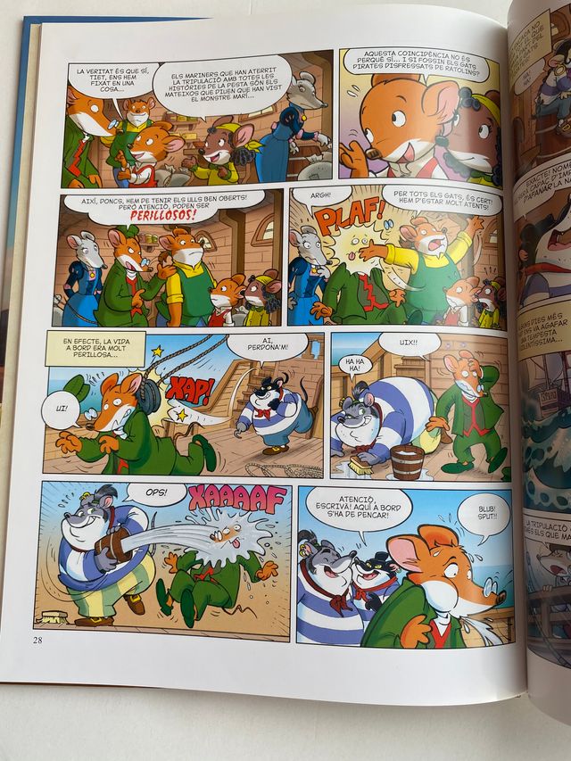 Libro “cómic” de Geronimo Stilton.