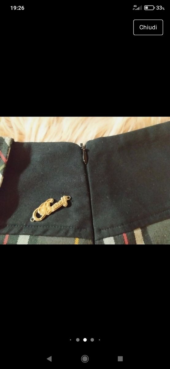 Minigonna scozzese B.Weij - IT 40 Made in Italy