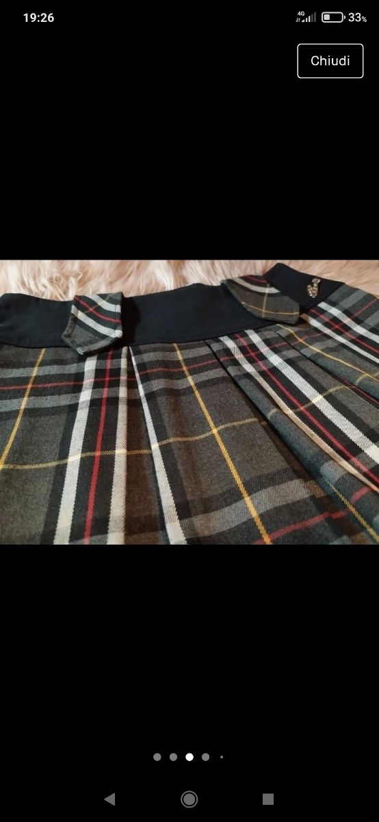 Minigonna scozzese B.Weij - IT 40 Made in Italy