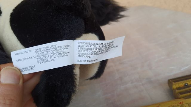 Peluche THE DOG Cocker Spaniel. Nuovo. 25 cm. 