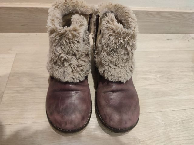 Botines piel Kickers niña T36