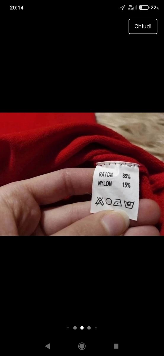 Maglia a maniche corte di rayon per donna