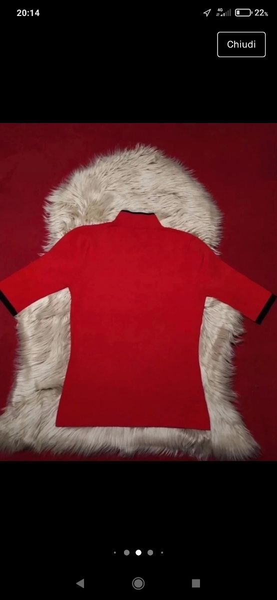 Maglia a maniche corte di rayon per donna