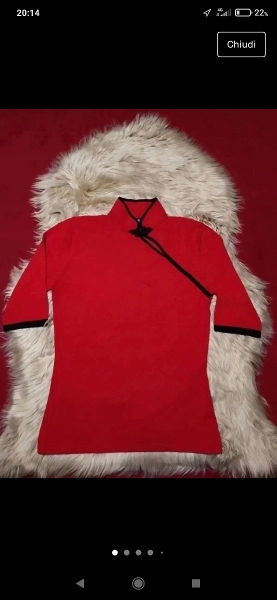 Maglia a maniche corte di rayon per donna