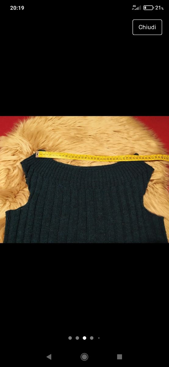 Maglione smanicato per donna