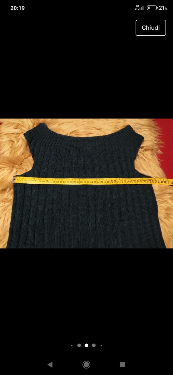 Maglione smanicato per donna