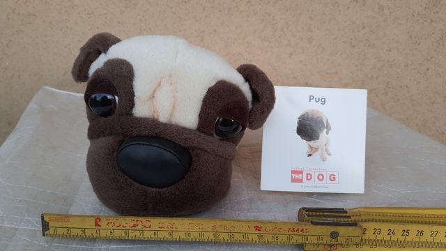 Peluche THE DOG Carlino (Pug). Nuovo. 25 cm.