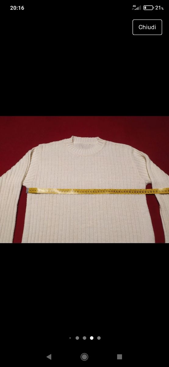 Maglione a maniche lunghe per donna Made in Italy