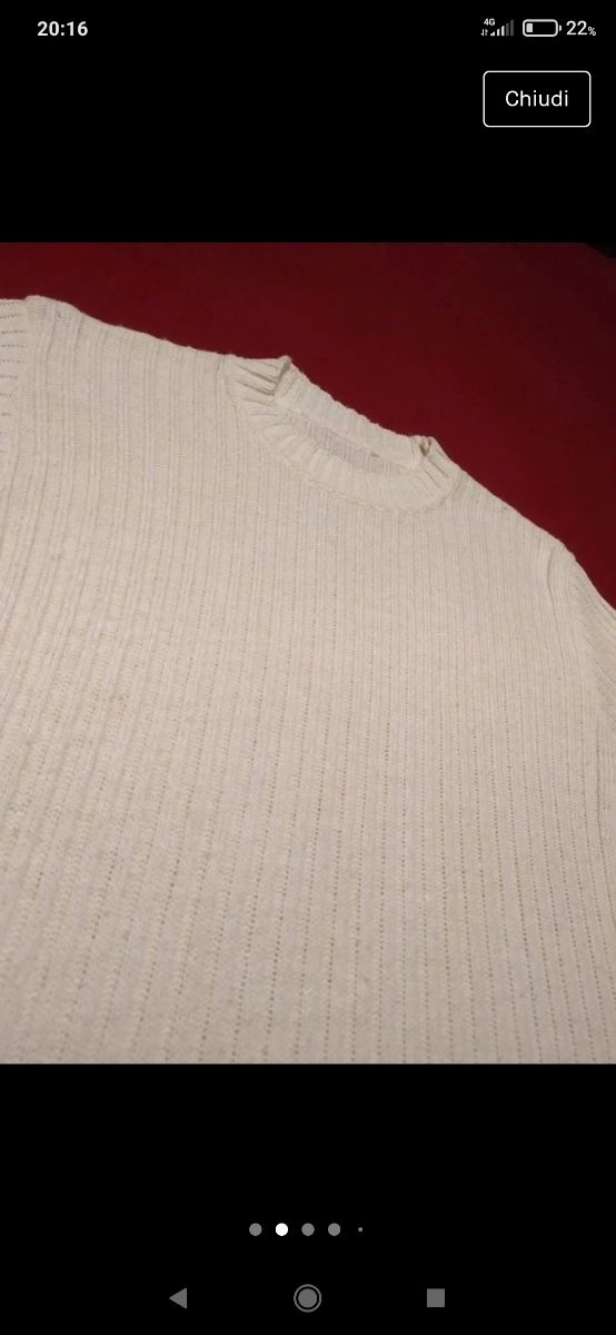 Maglione a maniche lunghe per donna Made in Italy