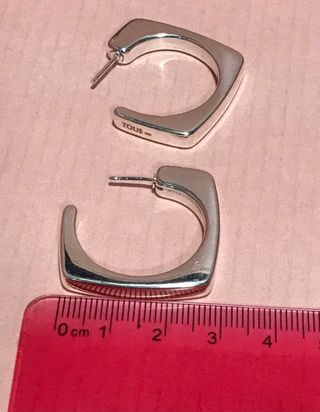 PENDIENTES CRIOLLAS TOUS PLATA 925 nuevos