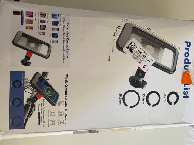 Porta cargador móvil para bici y moto 