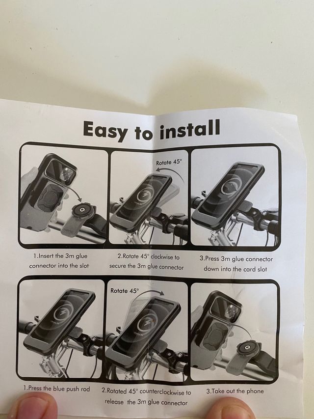 Porta cargador móvil para bici y moto 