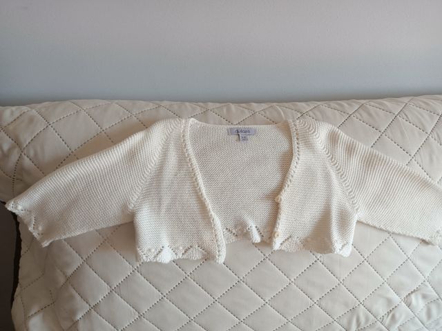 Faldón de bautizo de la firma DULCES en seda