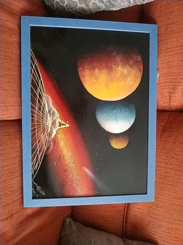 Marco con lámina hecha con spray.Mas REBAJADO