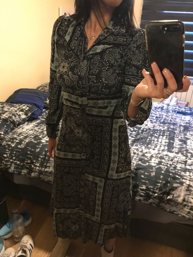 Vestido largo Stradivarius 