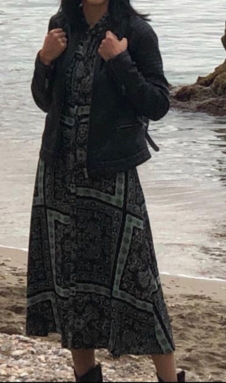 Vestido largo Stradivarius 