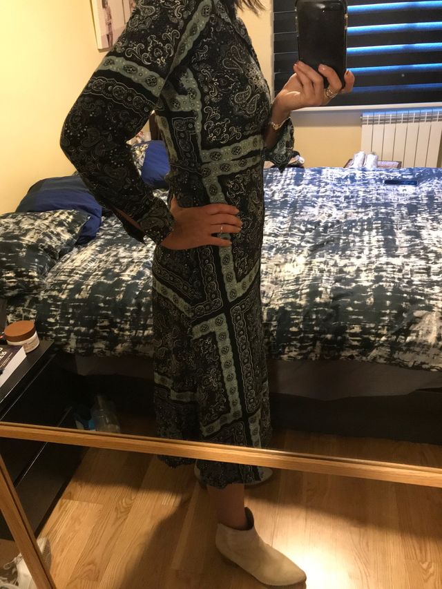 Vestido largo Stradivarius 