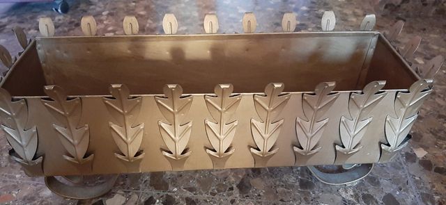 Macetero latón vintage