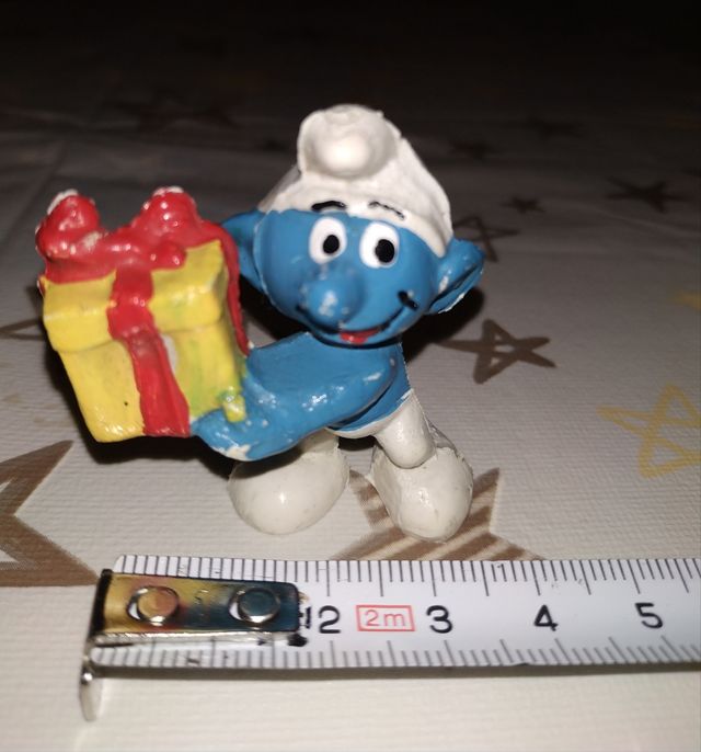 Pitufo Smurf sin marcas dibujos TV regalo caja