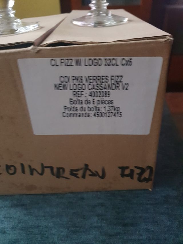 6 COPAS PRECIOSAS COINTREAU FIZZ NUEVAS!!