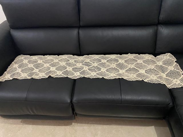 Chal de fiesta de hilo hecho a mano