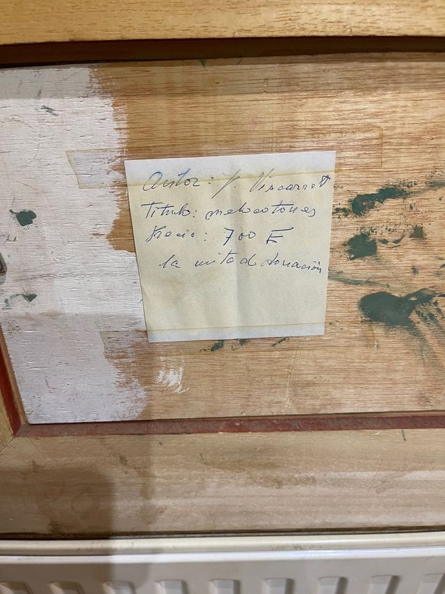 Bodegón óleo de Javier Viscarret Aldasoro